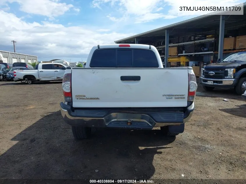 2011 Toyota Tacoma Prerunner V6 VIN: 3TMJU4GN5BM111709 Lot: 40338804