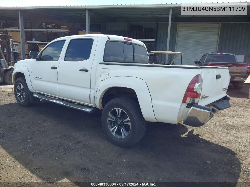 2011 Toyota Tacoma Prerunner V6 VIN: 3TMJU4GN5BM111709 Lot: 40338804