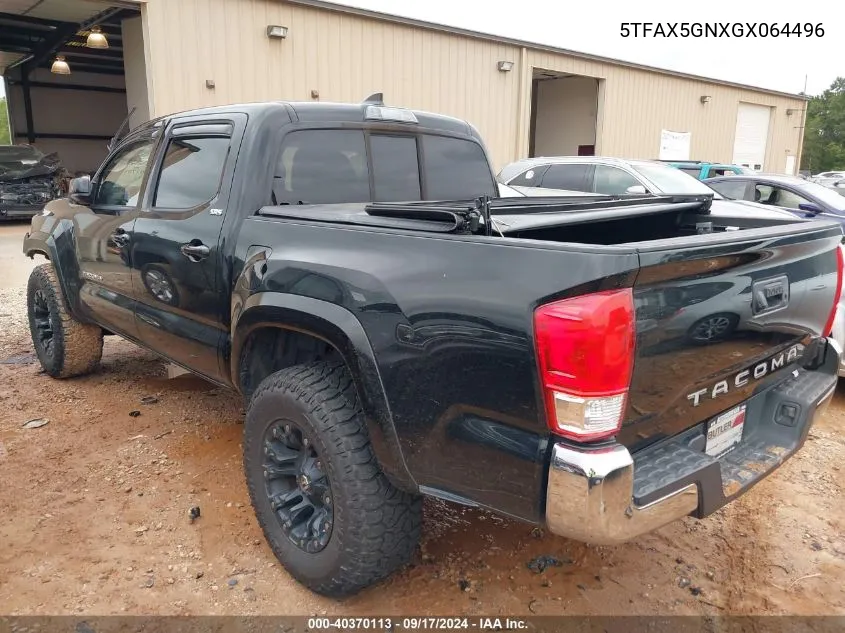 2016 Toyota Tacoma Sr5 VIN: 5TFAX5GNXGX064496 Lot: 40370113