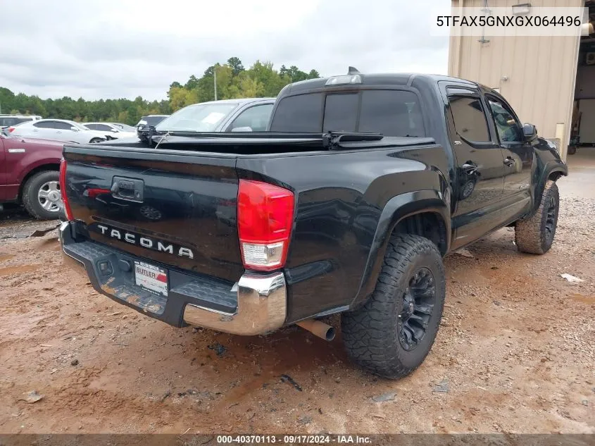 5TFAX5GNXGX064496 2016 Toyota Tacoma Sr5