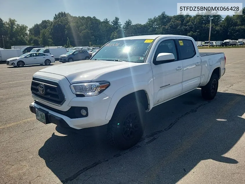 2021 Toyota Tacoma Double Cab/Sr5/Trd Sport/Trd Off Road VIN: 5TFDZ5BN0MX066428 Lot: 40363893