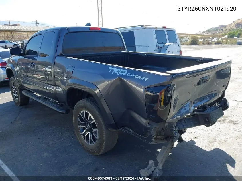 3TYRZ5CNXNT021920 2022 Toyota Tacoma Trd Sport