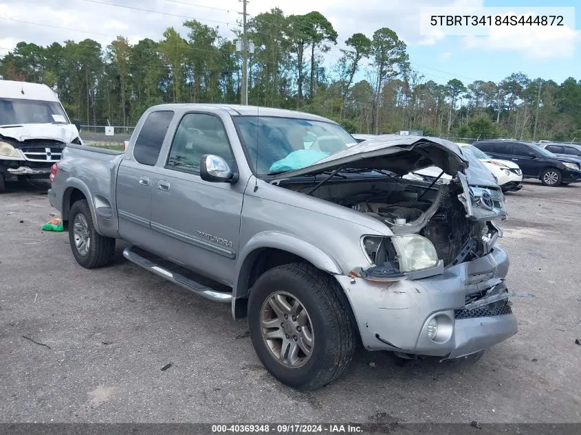 5TBRT34184S444872 2004 Toyota Tundra Sr5 V8