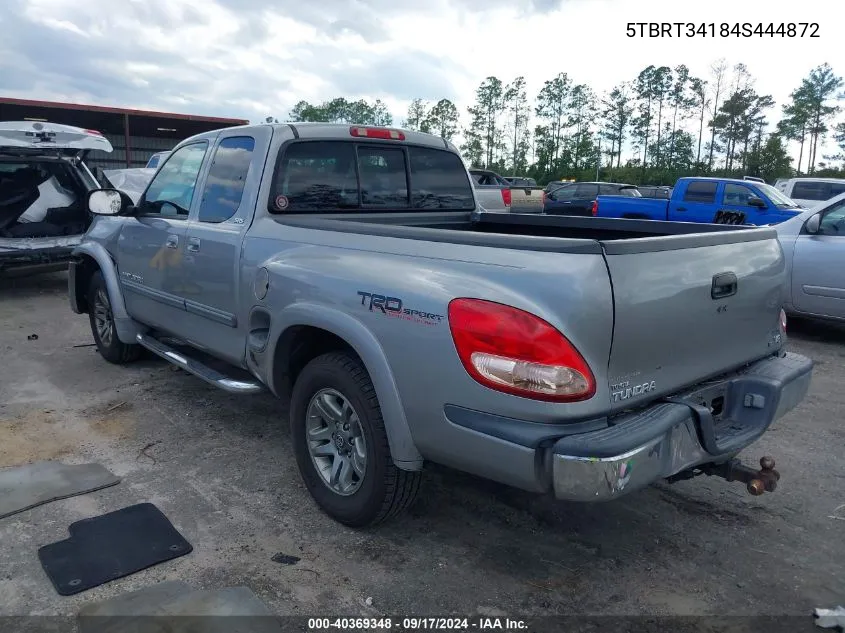 5TBRT34184S444872 2004 Toyota Tundra Sr5 V8