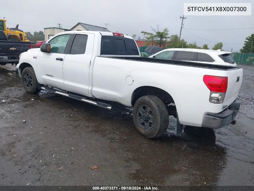 2008 Toyota Tundra Double Cab/Double Cab Sr5 VIN: 5TFCV541X8X007300 Lot: 40373371