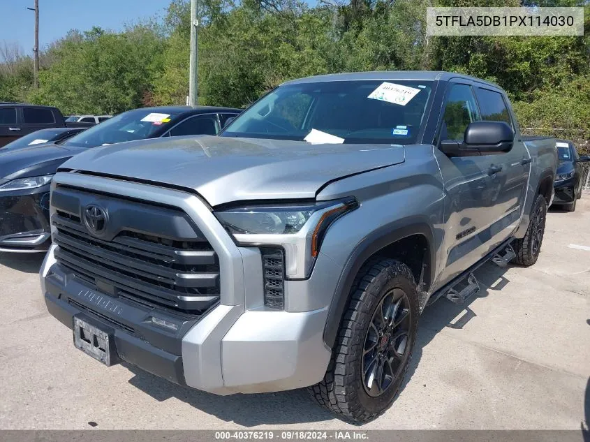 2023 Toyota Tundra Crewmax Sr/Crewmax Sr5 VIN: 5TFLA5DB1PX114030 Lot: 40376219