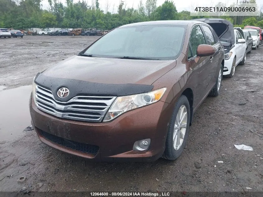 4T3BE11A09U006963 2009 Toyota Venza