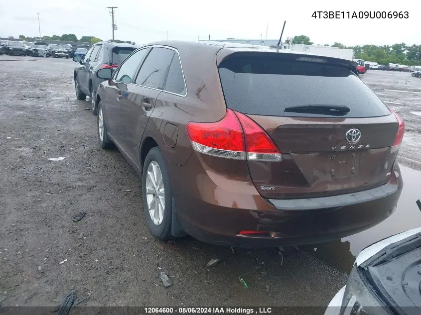 4T3BE11A09U006963 2009 Toyota Venza