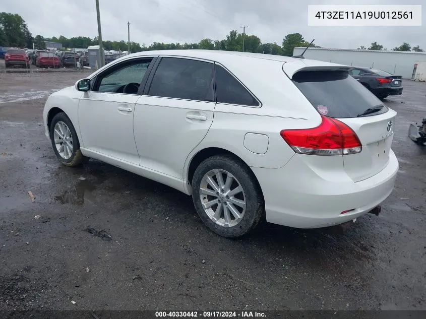 2009 Toyota Venza VIN: 4T3ZE11A19U012561 Lot: 40330442