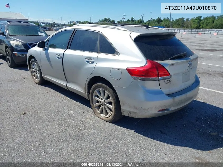 2009 Toyota Venza VIN: 4T3ZE11A49U010870 Lot: 40335213