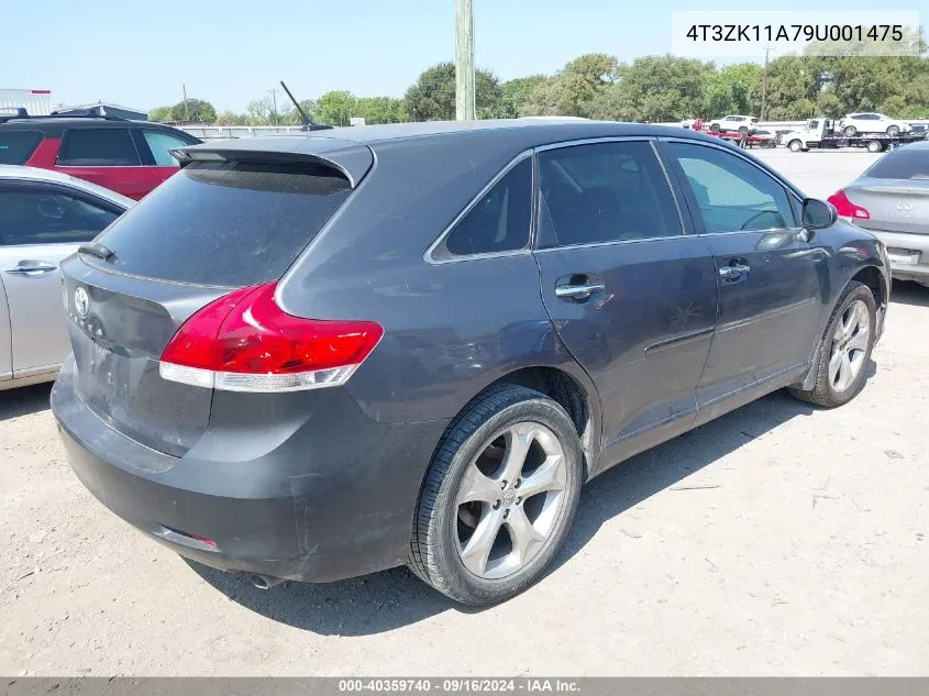 4T3ZK11A79U001475 2009 Toyota Venza Base V6