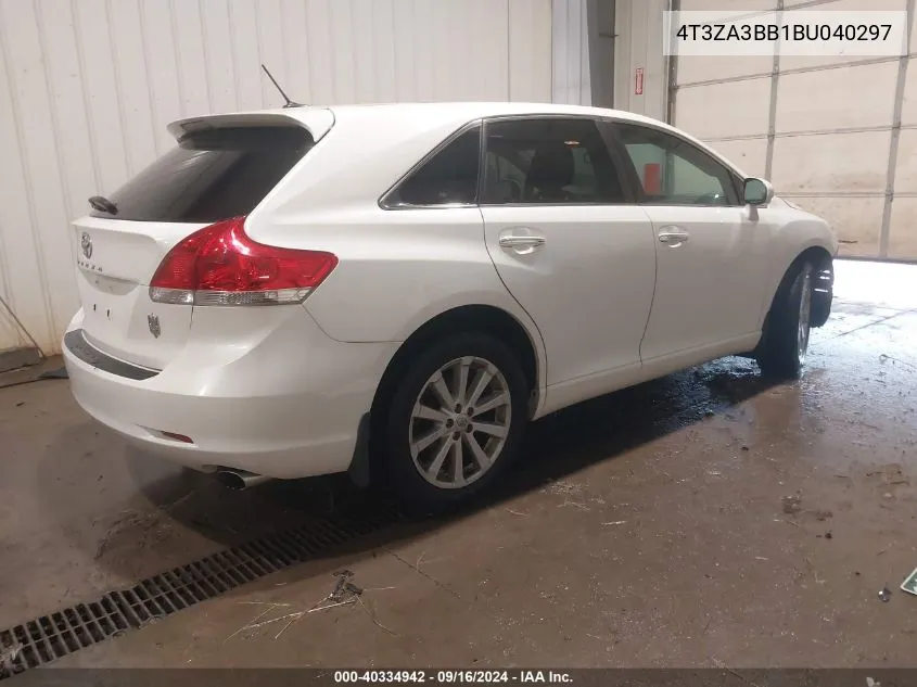 2011 Toyota Venza VIN: 4T3ZA3BB1BU040297 Lot: 40334942