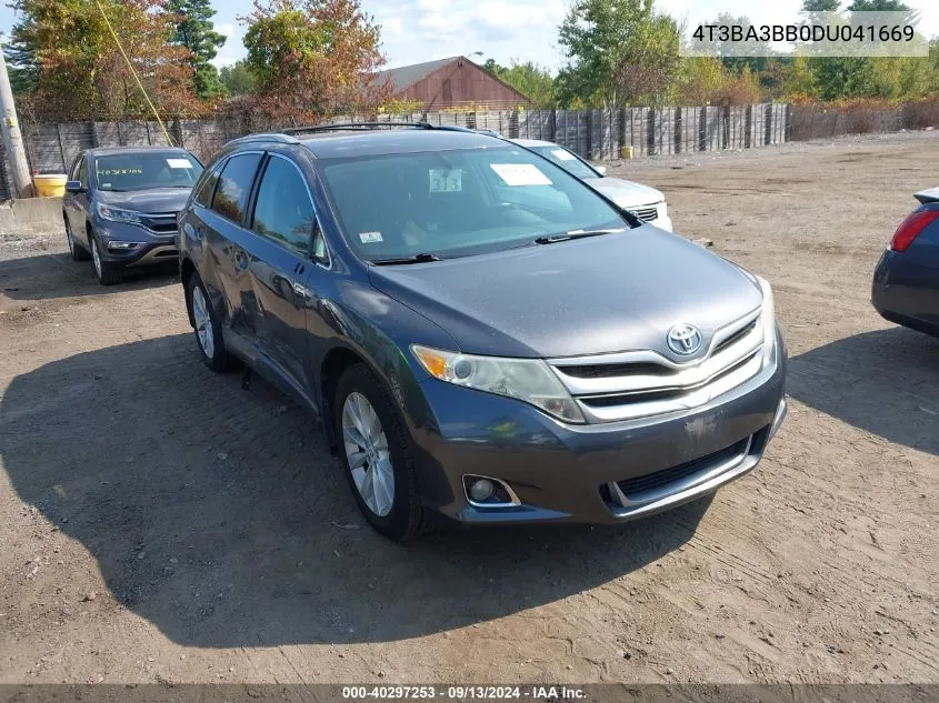 2013 Toyota Venza Le VIN: 4T3BA3BB0DU041669 Lot: 40297253