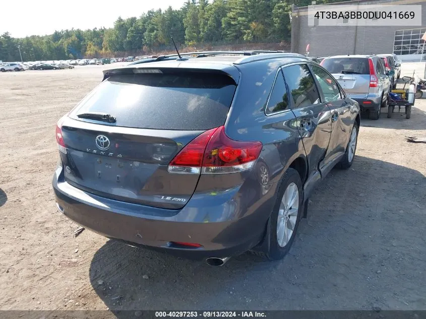 4T3BA3BB0DU041669 2013 Toyota Venza Le