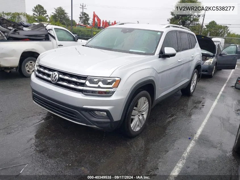 2019 Volkswagen Atlas 3.6L V6 Se W/Technology VIN: 1V2WR2CA2KC538277 Lot: 40349535