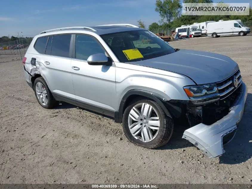 2019 Volkswagen Atlas Sel VIN: 1V2MR2CA7KC607097 Lot: 40369389