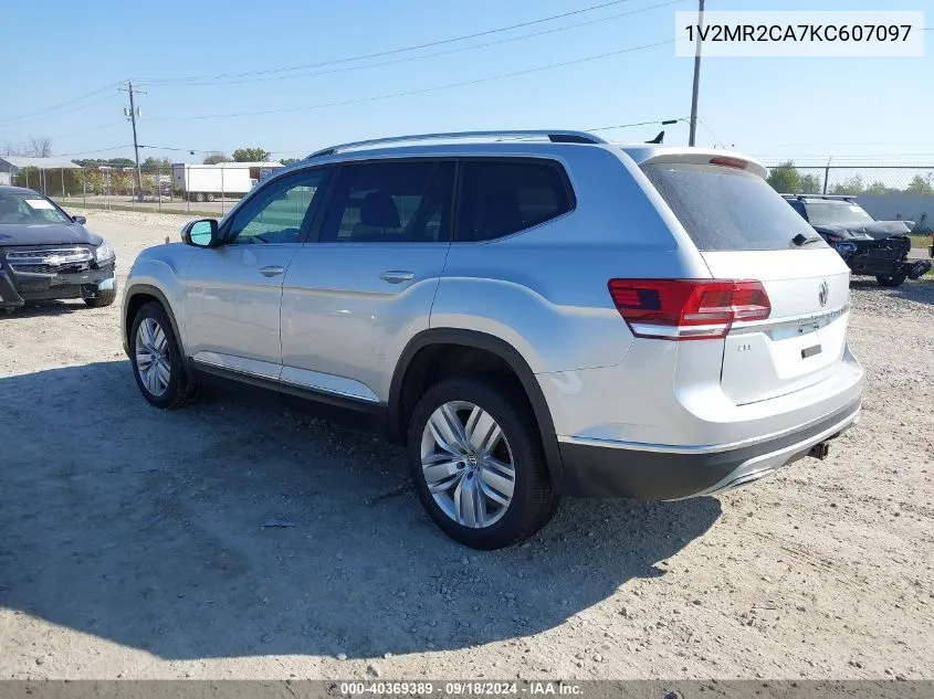 2019 Volkswagen Atlas Sel VIN: 1V2MR2CA7KC607097 Lot: 40369389