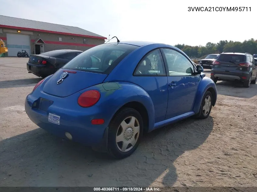 3VWCA21C0YM495711 2000 Volkswagen New Beetle Gls