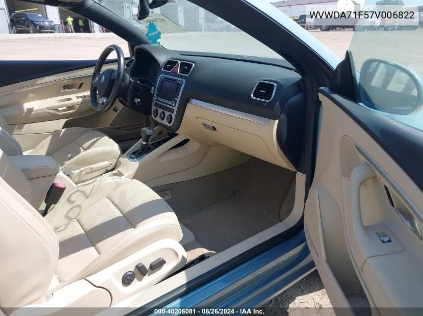 WVWDA71F57V006822 2007 Volkswagen Eos 2.0T