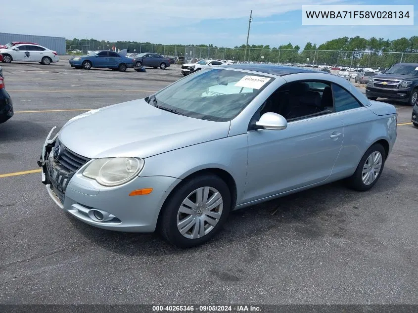 2008 Volkswagen Eos Komfort VIN: WVWBA71F58V028134 Lot: 40265346