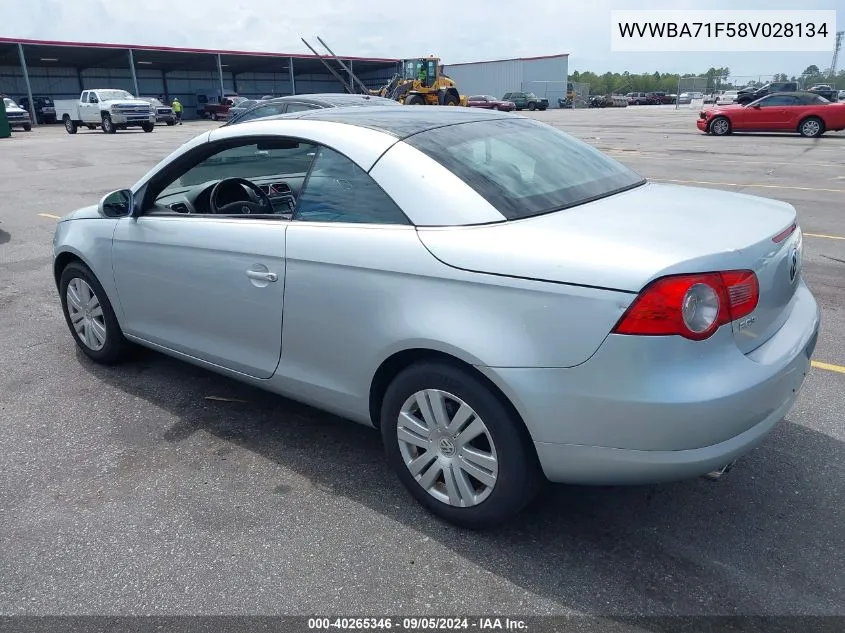 WVWBA71F58V028134 2008 Volkswagen Eos Komfort