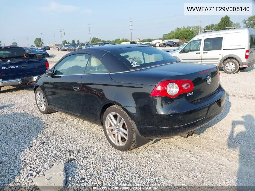 WVWFA71F29V005140 2009 Volkswagen Eos Lux