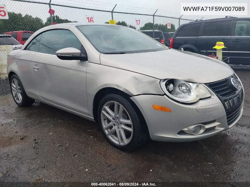 WVWFA71F59V007089 2009 Volkswagen Eos Lux