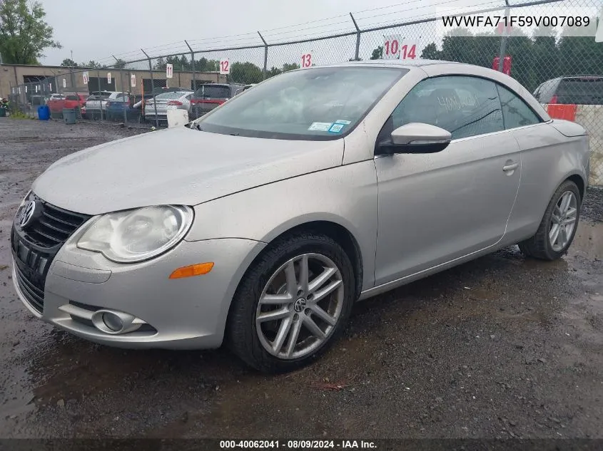 WVWFA71F59V007089 2009 Volkswagen Eos Lux