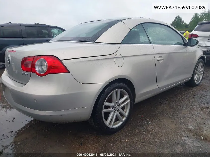 WVWFA71F59V007089 2009 Volkswagen Eos Lux