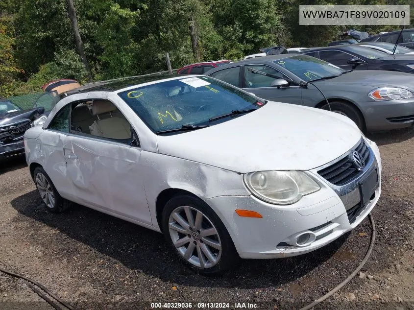 WVWBA71F89V020109 2009 Volkswagen Eos Komfort