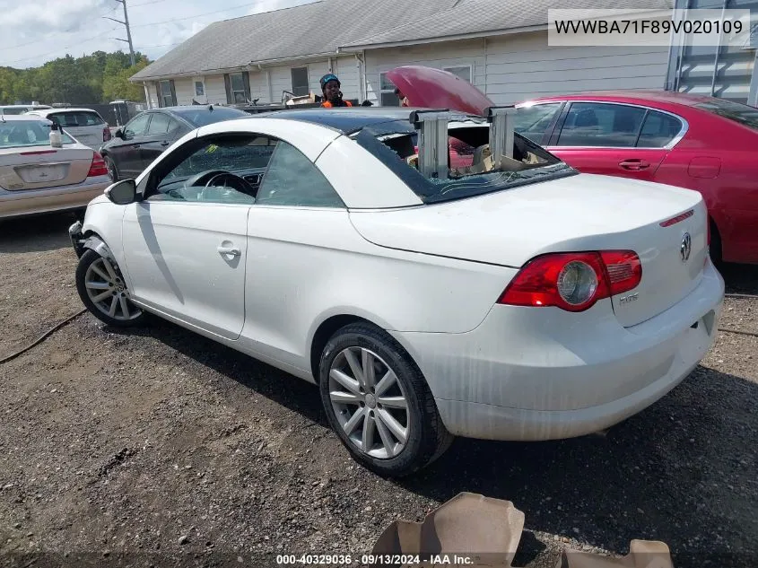 WVWBA71F89V020109 2009 Volkswagen Eos Komfort