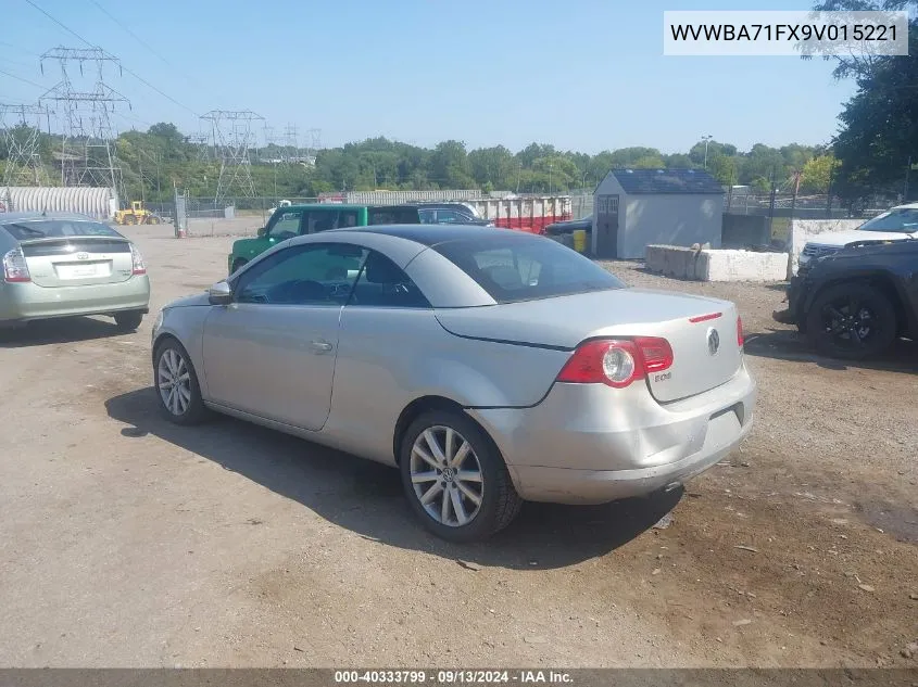 2009 Volkswagen Eos Komfort VIN: WVWBA71FX9V015221 Lot: 40333799