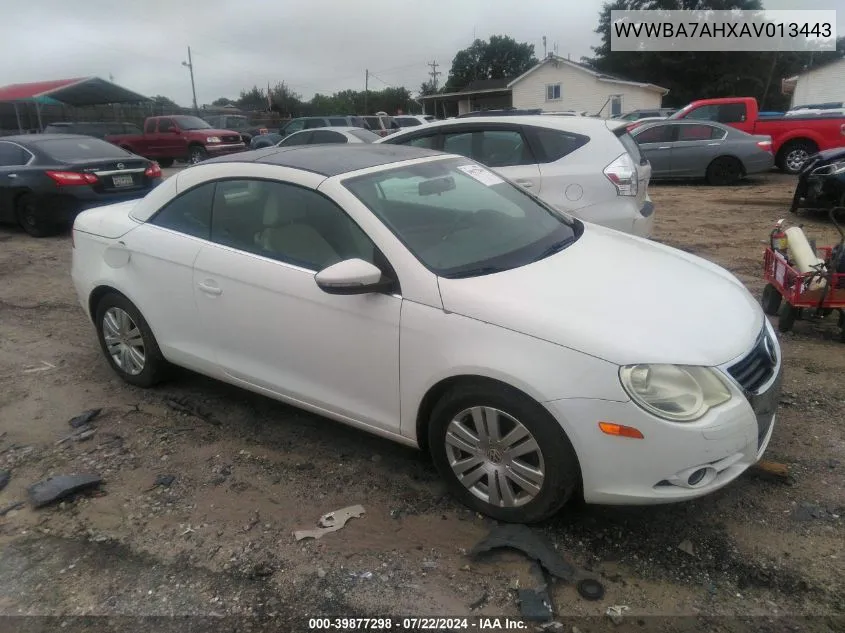 WVWBA7AHXAV013443 2010 Volkswagen Eos Komfort