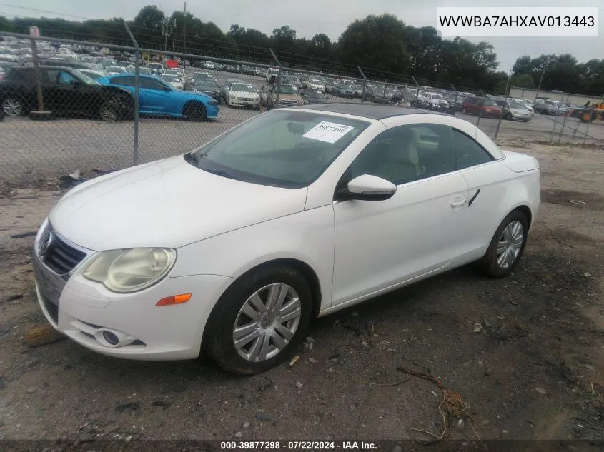 WVWBA7AHXAV013443 2010 Volkswagen Eos Komfort