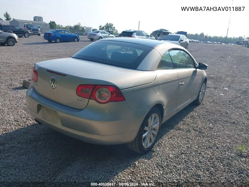 WVWBA7AH3AV011887 2010 Volkswagen Eos Komfort