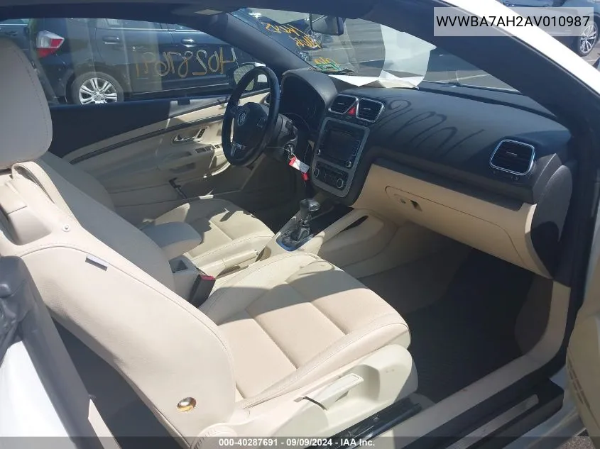 WVWBA7AH2AV010987 2010 Volkswagen Eos Komfort