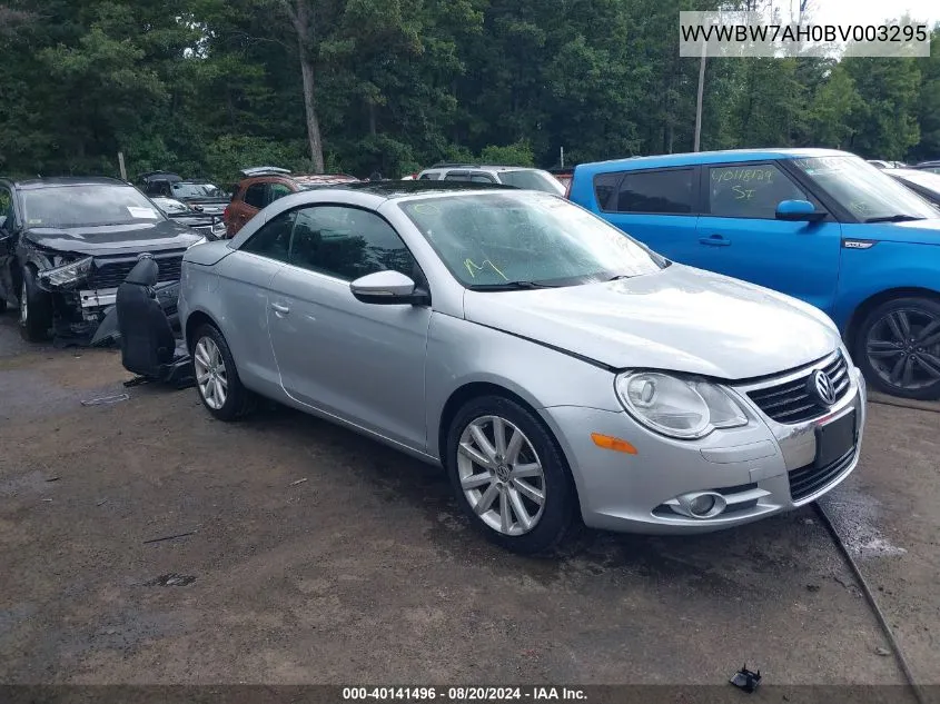 WVWBW7AH0BV003295 2011 Volkswagen Eos Komfort