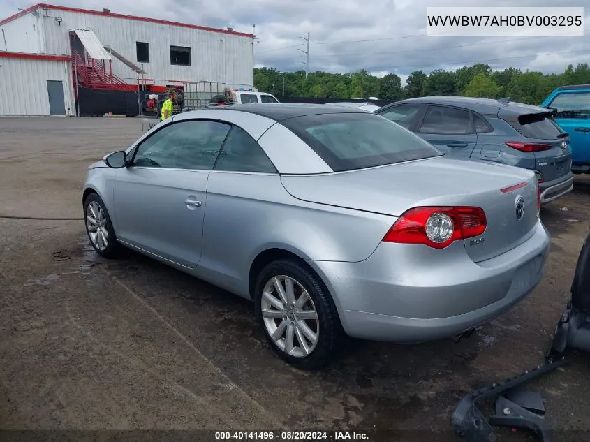 WVWBW7AH0BV003295 2011 Volkswagen Eos Komfort