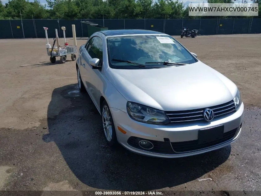 WVWBW7AHXCV000745 2012 Volkswagen Eos Komfort