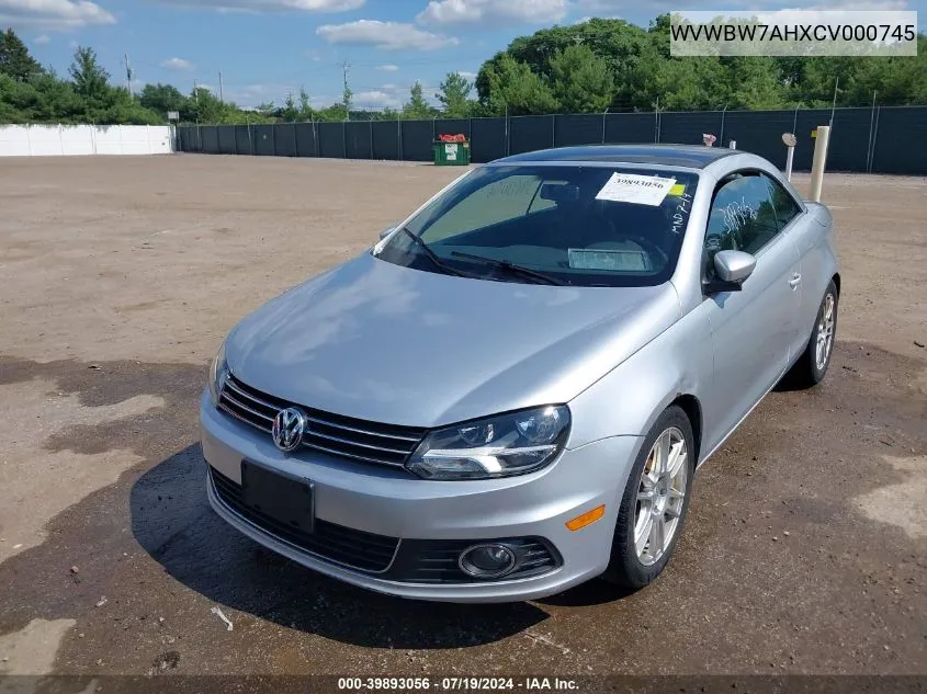 2012 Volkswagen Eos Komfort VIN: WVWBW7AHXCV000745 Lot: 39893056