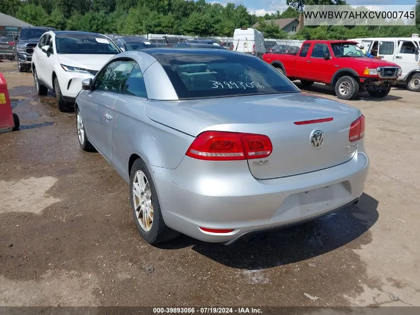 WVWBW7AHXCV000745 2012 Volkswagen Eos Komfort