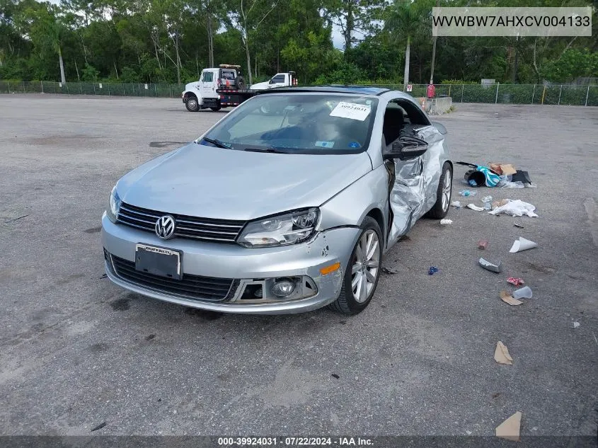 2012 Volkswagen Eos Komfort VIN: WVWBW7AHXCV004133 Lot: 39924031