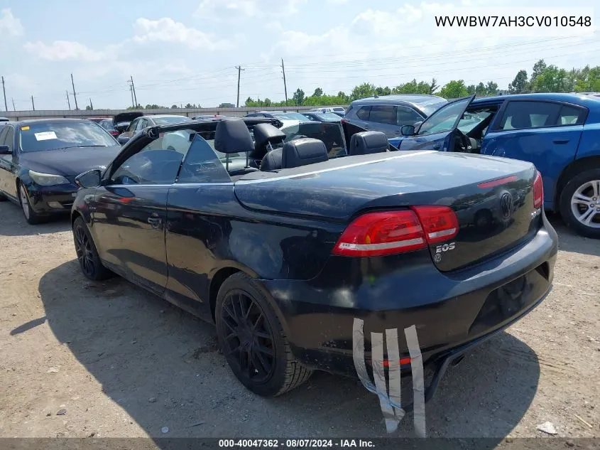 WVWBW7AH3CV010548 2012 Volkswagen Eos Komfort