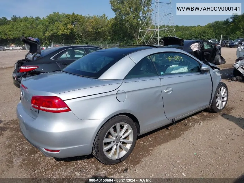 WVWBW7AH0CV000141 2012 Volkswagen Eos Komfort