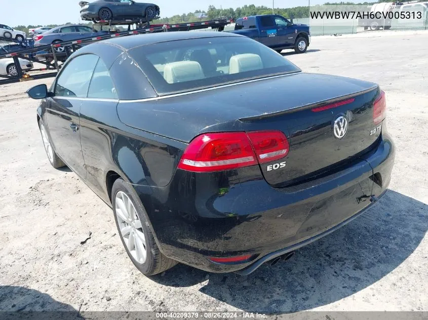 2012 Volkswagen Eos Komfort VIN: WVWBW7AH6CV005313 Lot: 40209379