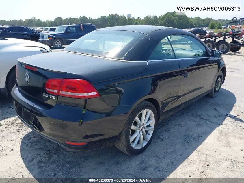 2012 Volkswagen Eos Komfort VIN: WVWBW7AH6CV005313 Lot: 40209379