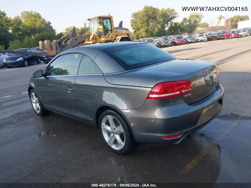 WVWFW7AHXCV004165 2012 Volkswagen Eos Lux/Executive