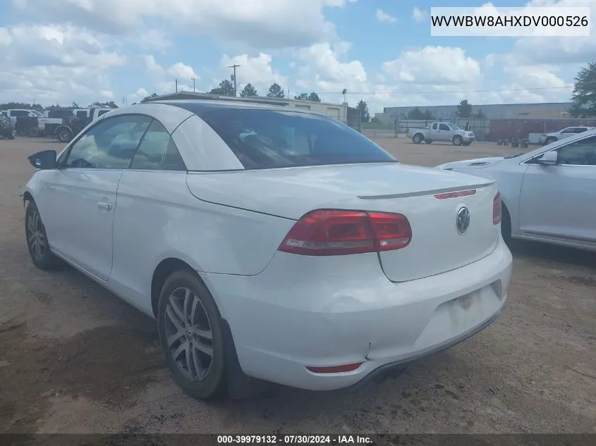 WVWBW8AHXDV000526 2013 Volkswagen Eos Sport