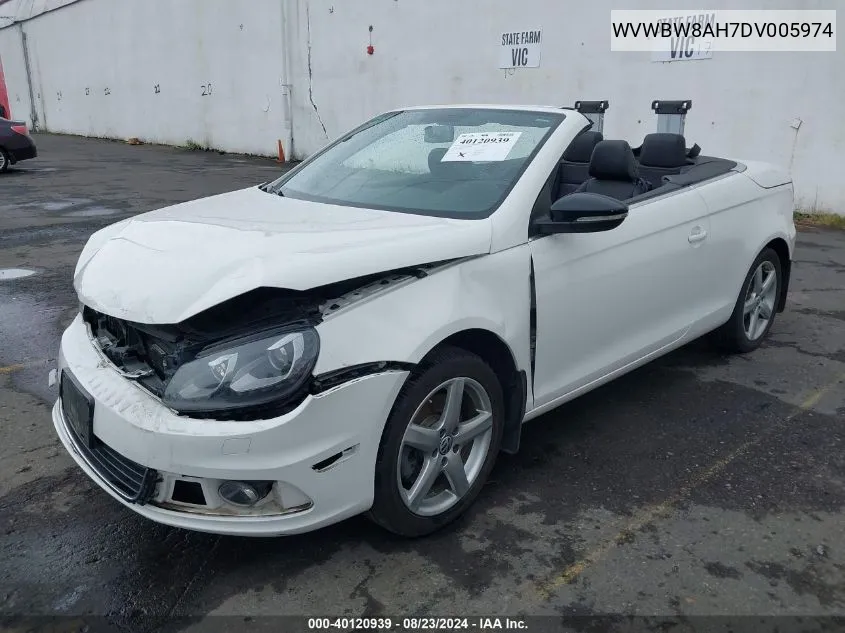 2013 Volkswagen Eos Sport VIN: WVWBW8AH7DV005974 Lot: 40120939