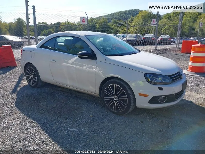 2014 Volkswagen Eos Sport VIN: WVWBW8AH9EV002236 Lot: 40287913